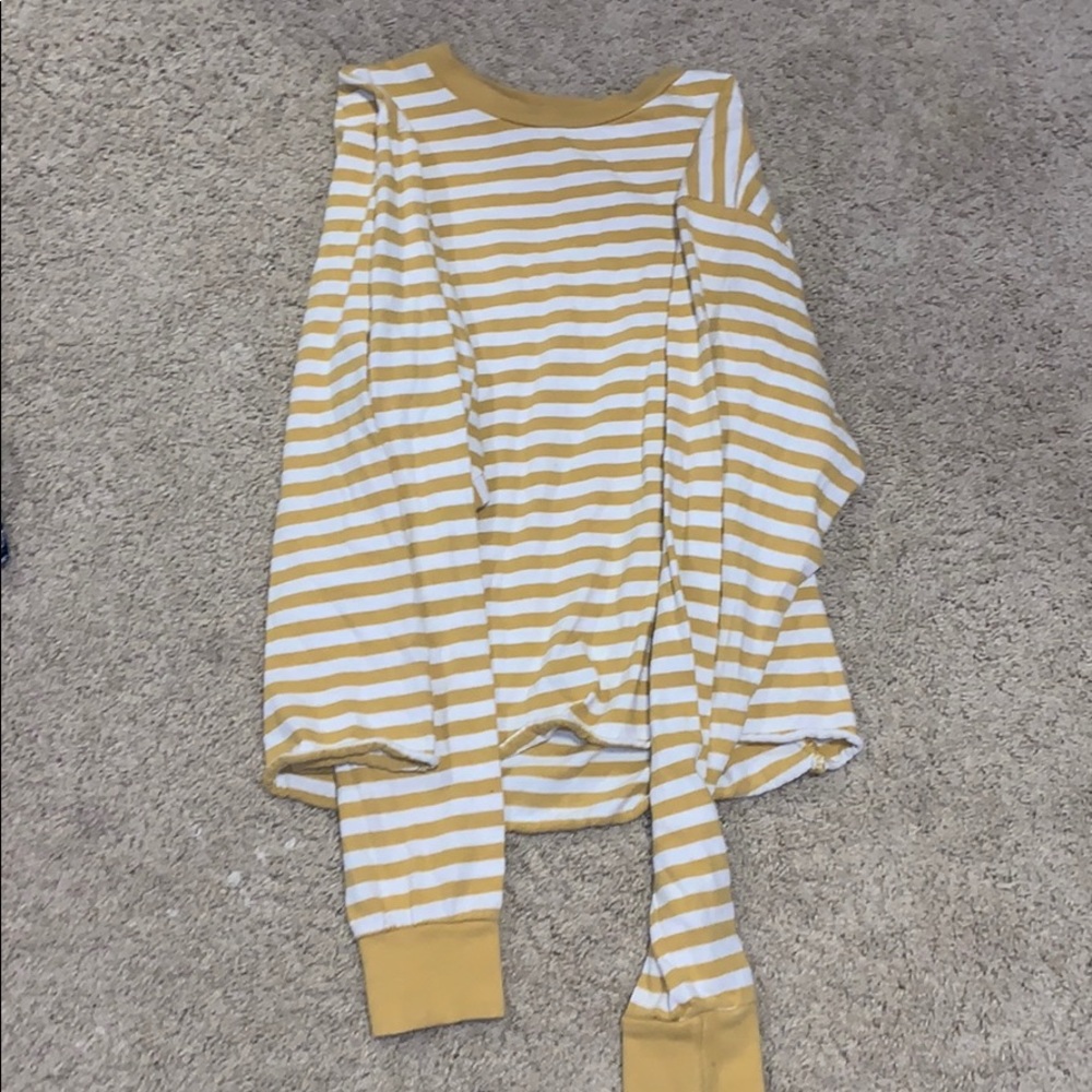 long sleeve striped tee